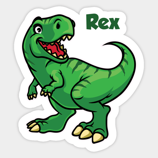 Rex the tyrannosaurus Sticker by Big Mak